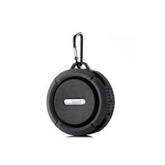 Enceinte bluetooth sport pour iphone 12 pro max smartphone ventouse haut-parleur micro waterproof (noir) - 1