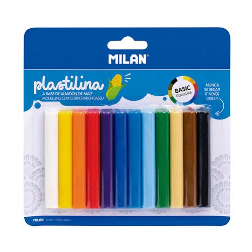 Non Communiqué Barres De Pâte À Modeler Milan 140 G (12 Pièces)