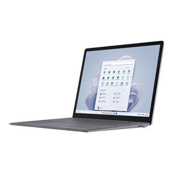 Microsoft Surface Laptop 5 - Intel Core i5 1235U / 1.3 GHz - Evo - Win 11 Home - Iris Xe Graphics - 8 Go RAM - 256 Go SSD - 13.5" écran tactile 2256 x 1504 - Wi-Fi 6 - platine - clavier : Suisse