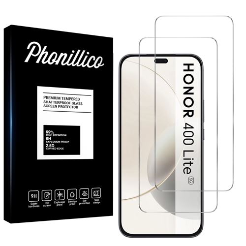 Verre Trempé pour Honor 400 Lite 5G [Pack 2] Film Vitre Protection Ecran Phonillico®