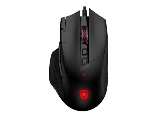 AOC AGON PRO AGM600 - Souris - ergonomique - pour droitiers - optique - 10 boutons - filaire - USB 2.0