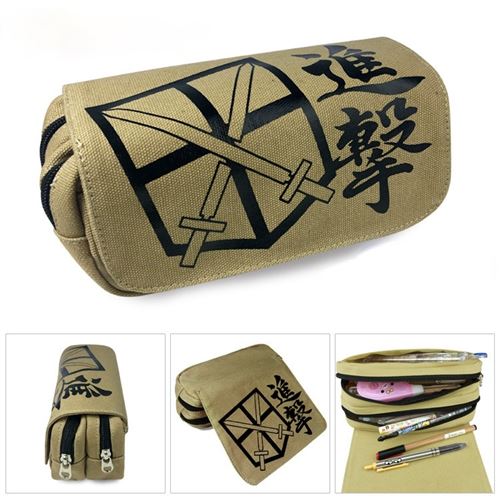 Trousse - Attack on Titan -2 compartiments- Multicolore (20x10x7.5cm) #30