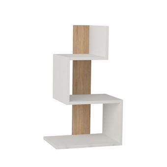 Table d'appoint en bois "Rosie" - 42 x 30 x 72 cm - Chêne blanc - 1