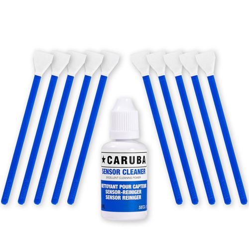 Caruba batonnet de nettoyage aps-c (10 swabs 16mm + cleaning fluid 30ml)