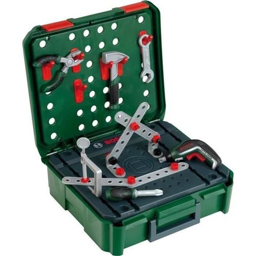 Mallette établi Bosch avec visseuse électronique Ixolino II et accessoires - 8396