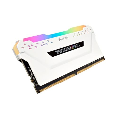 Mémoire RAM Corsair Vengeance RGB Pro CMW32GX4M2E3200C16W 32Go (2x16Go) DDR4 3200MHz CL16 Blanc
