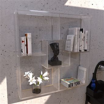 Bibliotheque murale Plexi - 1