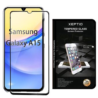 Protection écran complet Vitre en verre trempé Full cover noir pour Samsung  Galaxy A15 4G / Galaxy A15 5G - XEPTIO - Protection d'écran pour smartphone  - Achat & prix
