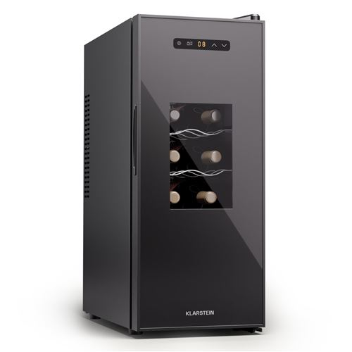 Klarstein Silent Vino 12 Uno Slim Cave à vin 30 L / 12 Bt 5-18 °C Ecran LCD Protection UV