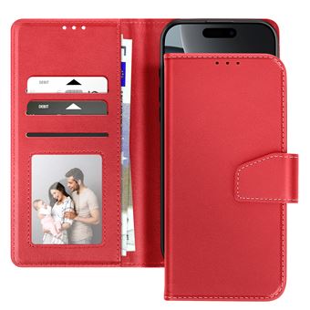 Étui Portefeuille MagSafe 2 En 1 - Cuir TPU - Pour IPhone 16/15/14/13/12 Pro/Max, Noir