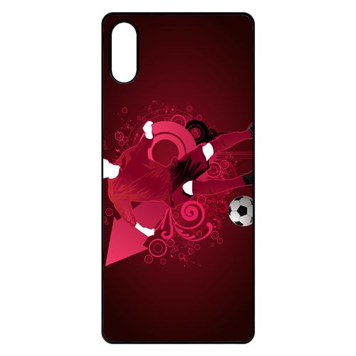 Coque My-Kase pour Xperia L3 - football vector - Plastique Noir