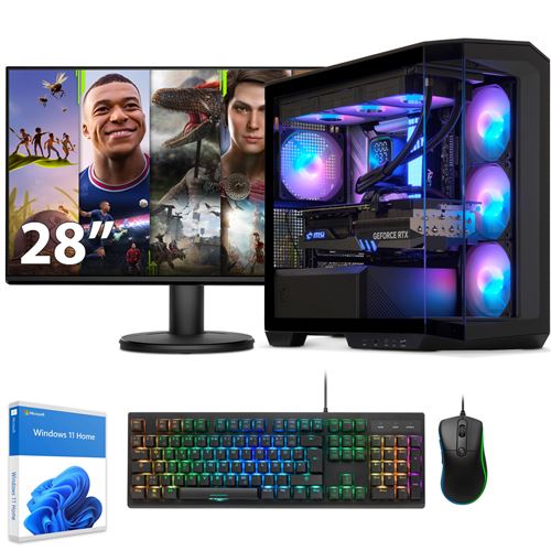 Sedatech Pack PC Gamer Advanced Watercooling Full Vision • AMD Ryzen 9 7900X • RTX4090 • 32Go DDR5 • 2To SSD M.2 • Windows 11 • Moniteur 28