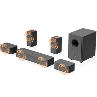 Barre de son pour TV | Hiwill-Audio N512 400W 5.1.2 Dolby Atmos - Noir - 1