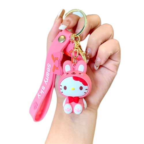 Porte-clés inspirés de Hello Kitty 6 motifs charmants, cadeau