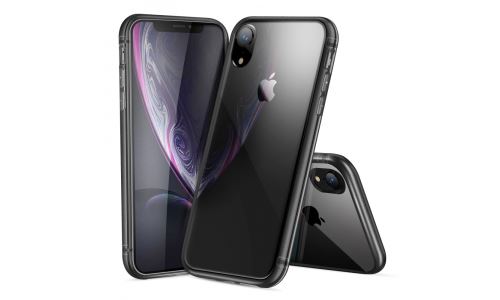 Coque iPhone XR DuX Light Series gris fumé