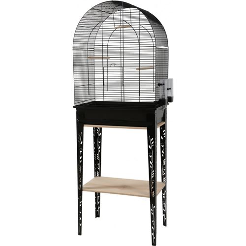 Comparer les prix de Cage et meuble CHIC PATIO. taille L. 53 x 33 x hauteur 144 cm. couleur noir.