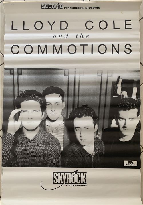 LLOYD COLE and the COMMOTIONS - French Tour 1986 - 80x120cm - Affiche