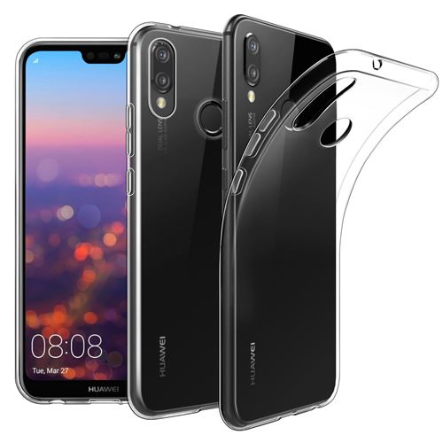 Housse Huawei P20 Lite Etui Housse Coque de protection Ultra Fine Silicone TPU Gel [Jelly - Transparent] - ADVANSIA