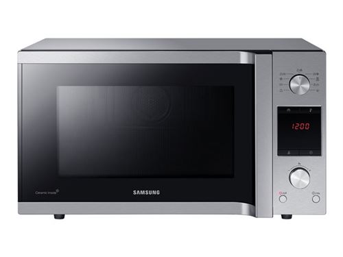Samsung MC457TGRCSR - Four micro-ondes combiné - grill - 45 litres - 900 Watt - argent
