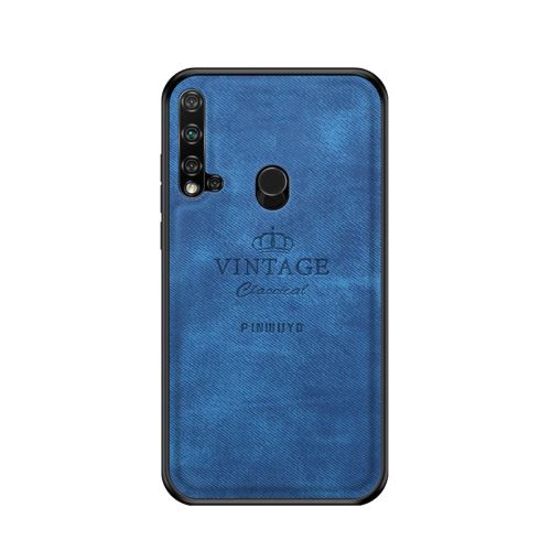 Coque en TPU + PU bleu pour votre Huawei Nova 5i/P20 lite (2019)