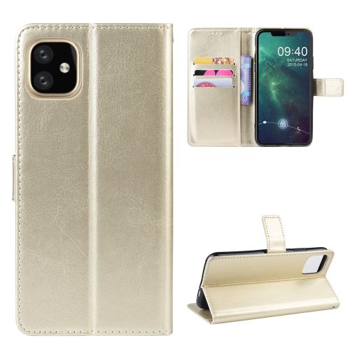 Etui en PU Cheval fou or pour votre Apple iPhone 5.8 pouces (2019)