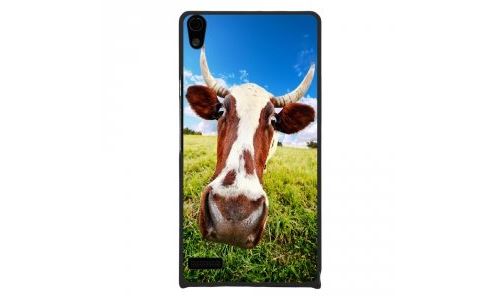 Coque rigide pour Huawei Ascend P6 avec impression Motifs vache