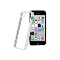 PURO Clear - Coque de protection pour téléphone portable - plastique, silicone - blanc - pour Apple iPhone 5c