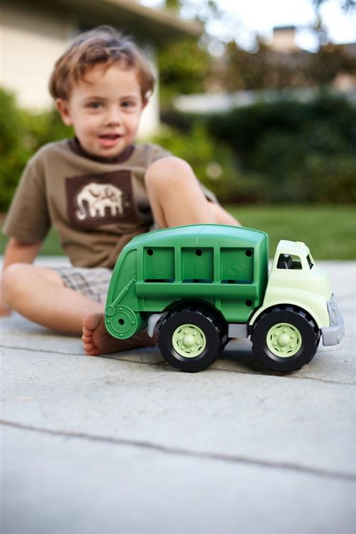 Green Toys Camion poubelle vert