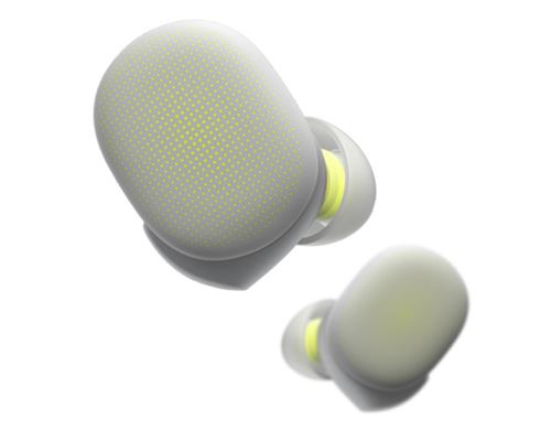 Amazfit PowerBuds - Werkelijk draadloze koptelefoon met micro - inwendig - Bluetooth - racegeel
