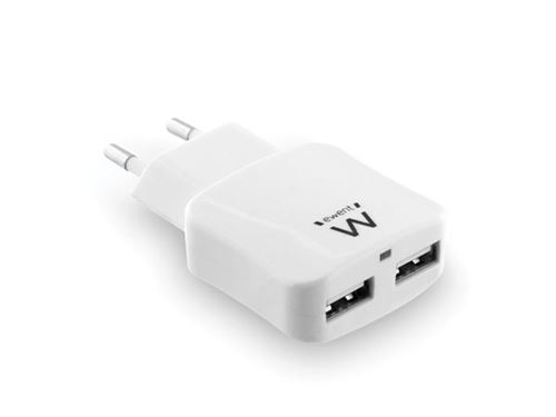 Chargeur mural 2 en 1 Ewent EW1302 5V 2.4A 12W