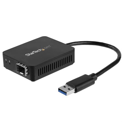 startech usb to fiber optic converter usb 3.0-open sfp 1000base-sx/lx noir