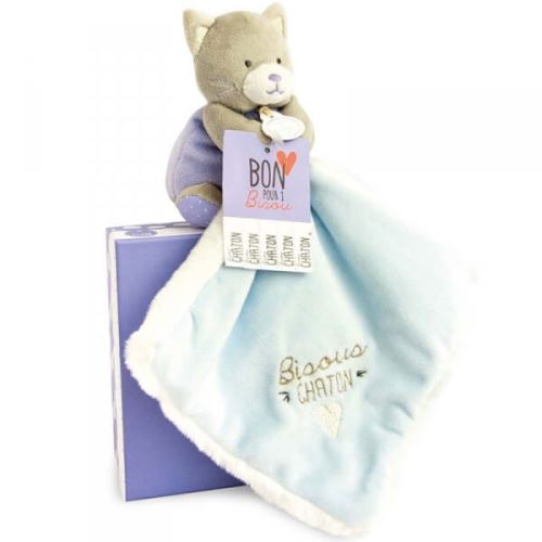 Doudou bisous chaton - doudou et compagnie