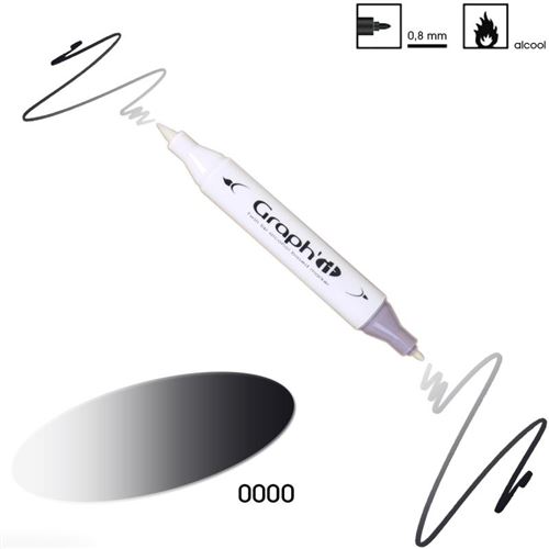 Graph'it brush - Marqueur à alcool double pointe - Blender 0000