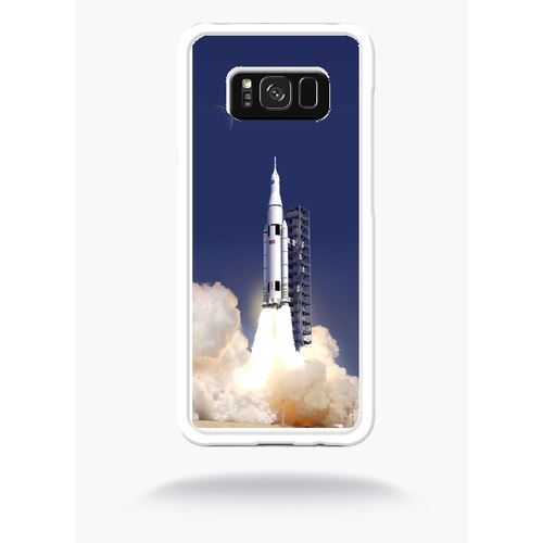 Coque Fusée Compatible Samsung S8+ Bord Transparent