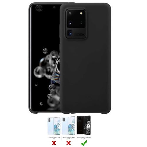 Coque Soft touch pour Samsung Galaxy S20 Ultra -Noir
