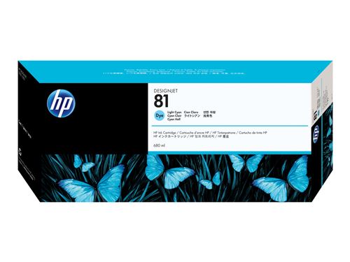 HP 81 - cyan clair - originale - cartouche d'encre