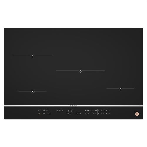 De Dietrich DPI7870X - Table de cuisson à induction - 4 plaques de cuisson - Niche - largeur : 75 cm - profondeur : 49 cm - noir