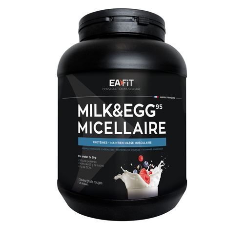 Milk & Egg 95 Micellaire yaourt fruits rouges EA Fit