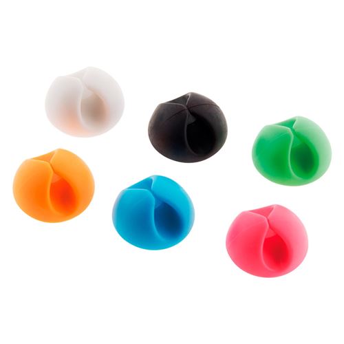 Zenitech 6 clips auto collants pour cordons et c&acirc;bles