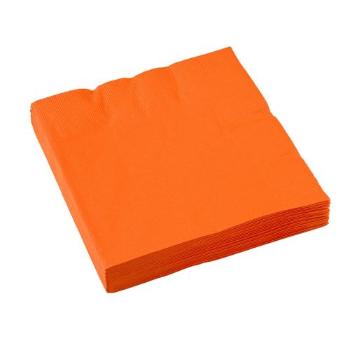 Amscan serviettes de table orange 33 x 33 cm 20 pièces