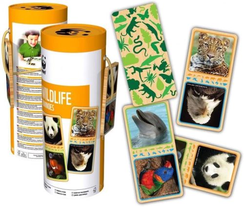 WWF Domino Wildtiere (28 Holzteile) [Import allemand]