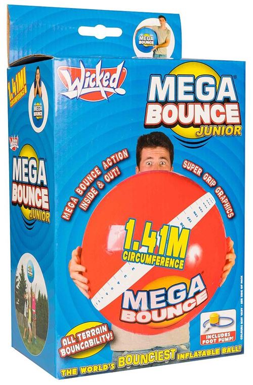 Reydon ballon Wicked Mega Bouncejunior 1,41 mètre rouge 3-pièces