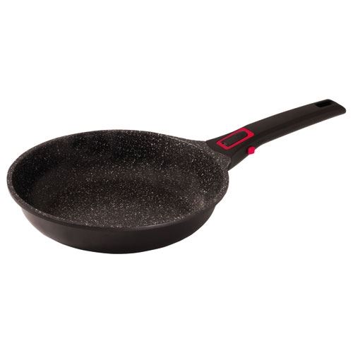 Poele 24cm manche granit pro noir baumalu 383601