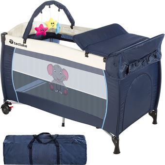 14 01 Sur Tectake Lit Parapluie Lit Bebe Pliant Lit De Voyage Reglable Dodo Bleu Lits Parapluie Achat Prix Fnac