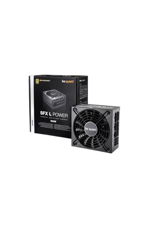 be quiet! alimentation be quiet! sfx-l power 80 plus gold - 600 watt noir