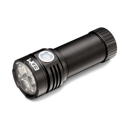 FISHTEC Lampe Torche Rechargeable LED COB - Batterie Lithium - 500 Lumens -  Pivotante a 120 - Sangle Bandouliere - Autonomie 6h - Faisceau 350 M