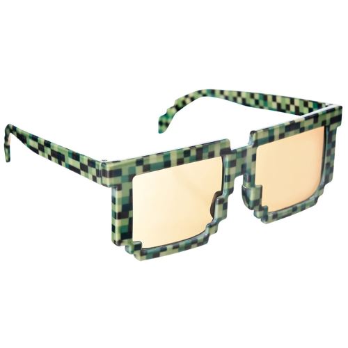 Amscan lunettes de fête pixel vert unisexe