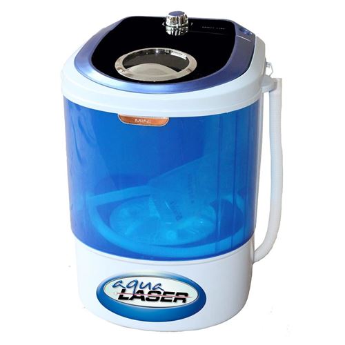 Aqua Laser Mini Lave-linge - Contient jusqu'à 2,5 KG - Avec minuterie - Peu encombrant et compact