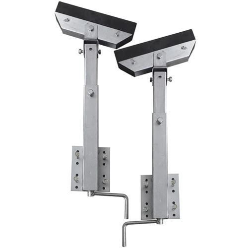 Vidaxl Jeu De 2 Supports À Barre Inclinable 63 - 88 Cm Pour Remorque À Bateau