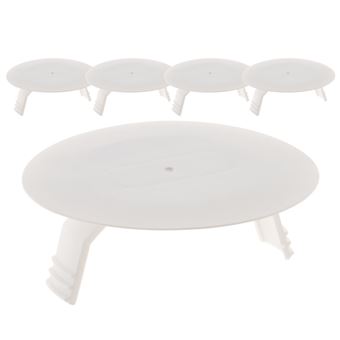 Zenitech - Couvercle de protection boîte Ø80mm + 2 pattes - Blanc - 1